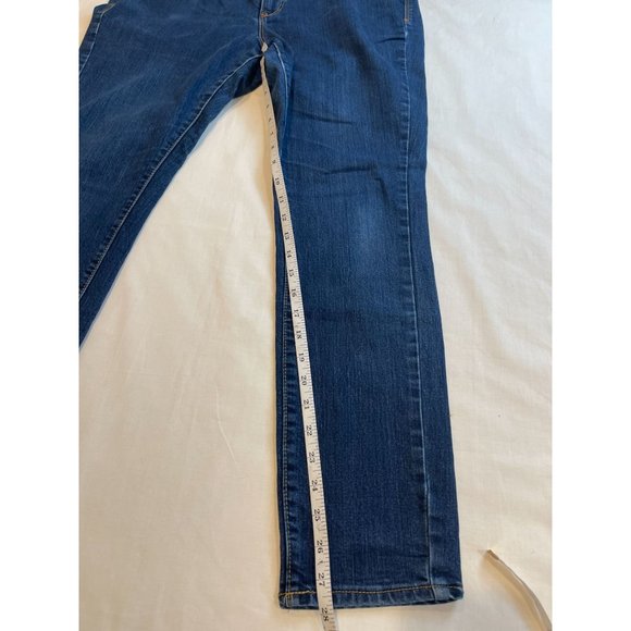 Old Navy Women Jeans Slim Straight Leg Flirt Mid Rise Blue Size 14 Regular - Picture 6 of 10
